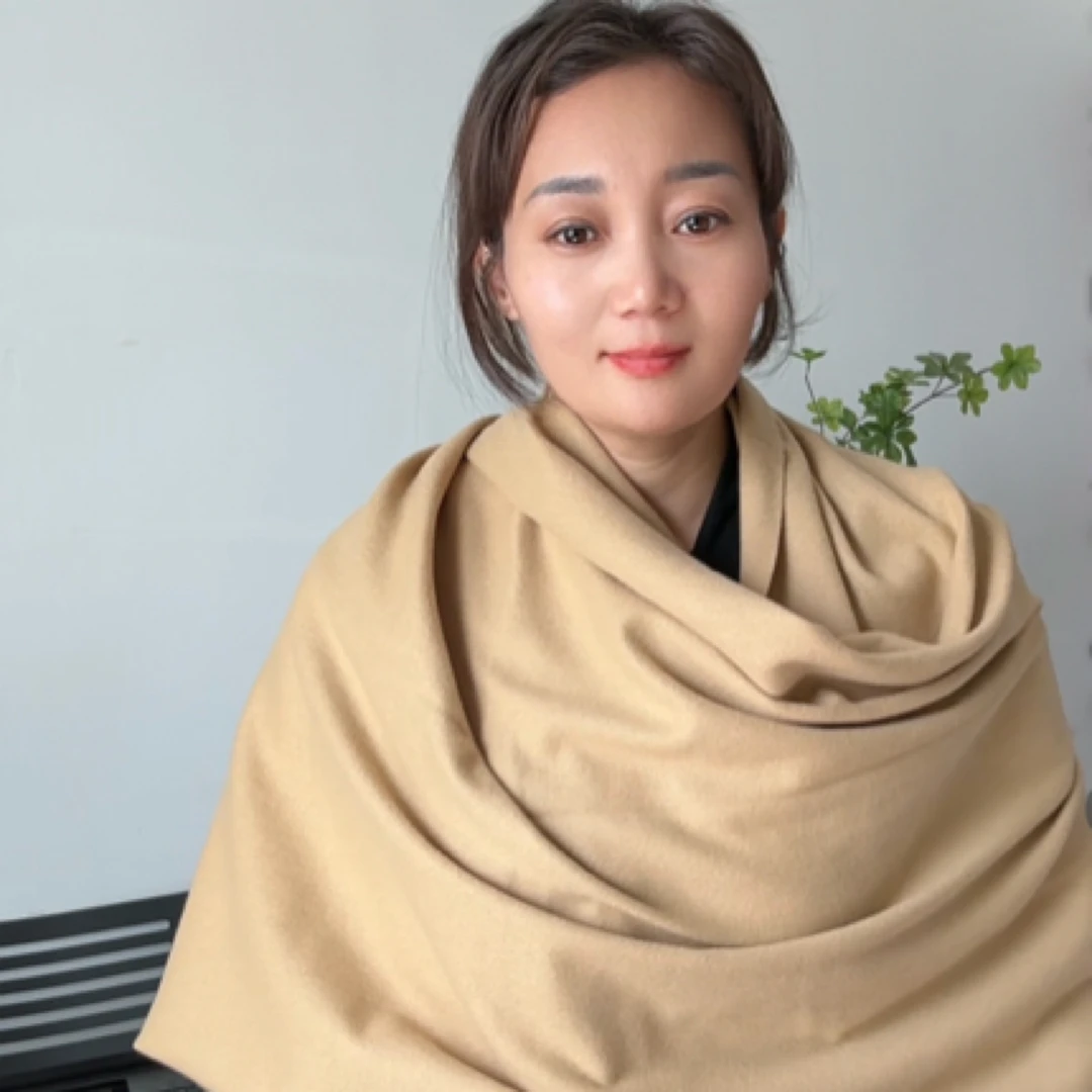 纯色简约时尚披肩！