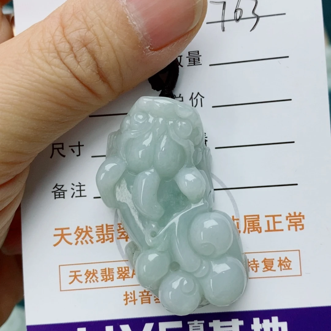 翡翠未镶嵌颈饰貔貅
