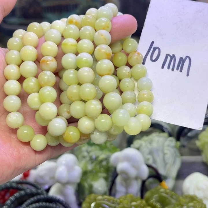 蛇纹石玉手串多样性发货未镶嵌