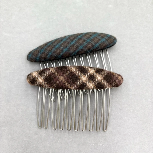 L354绿/L676夕洛新款韩版碎发插梳前额高颅顶倒插梳无痕发卡