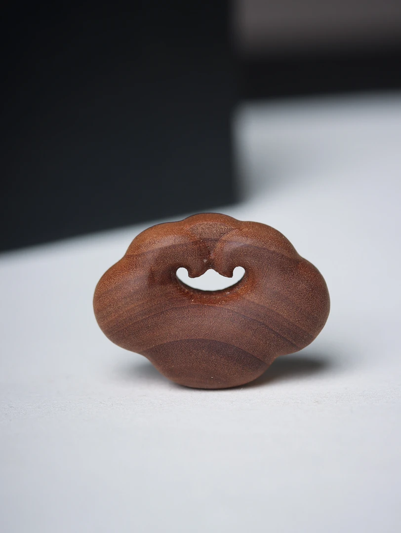 印度老山檀香如意平安锁挂件吊坠木雕