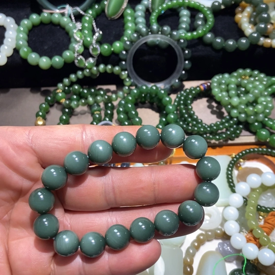 和田玉未镶嵌手链