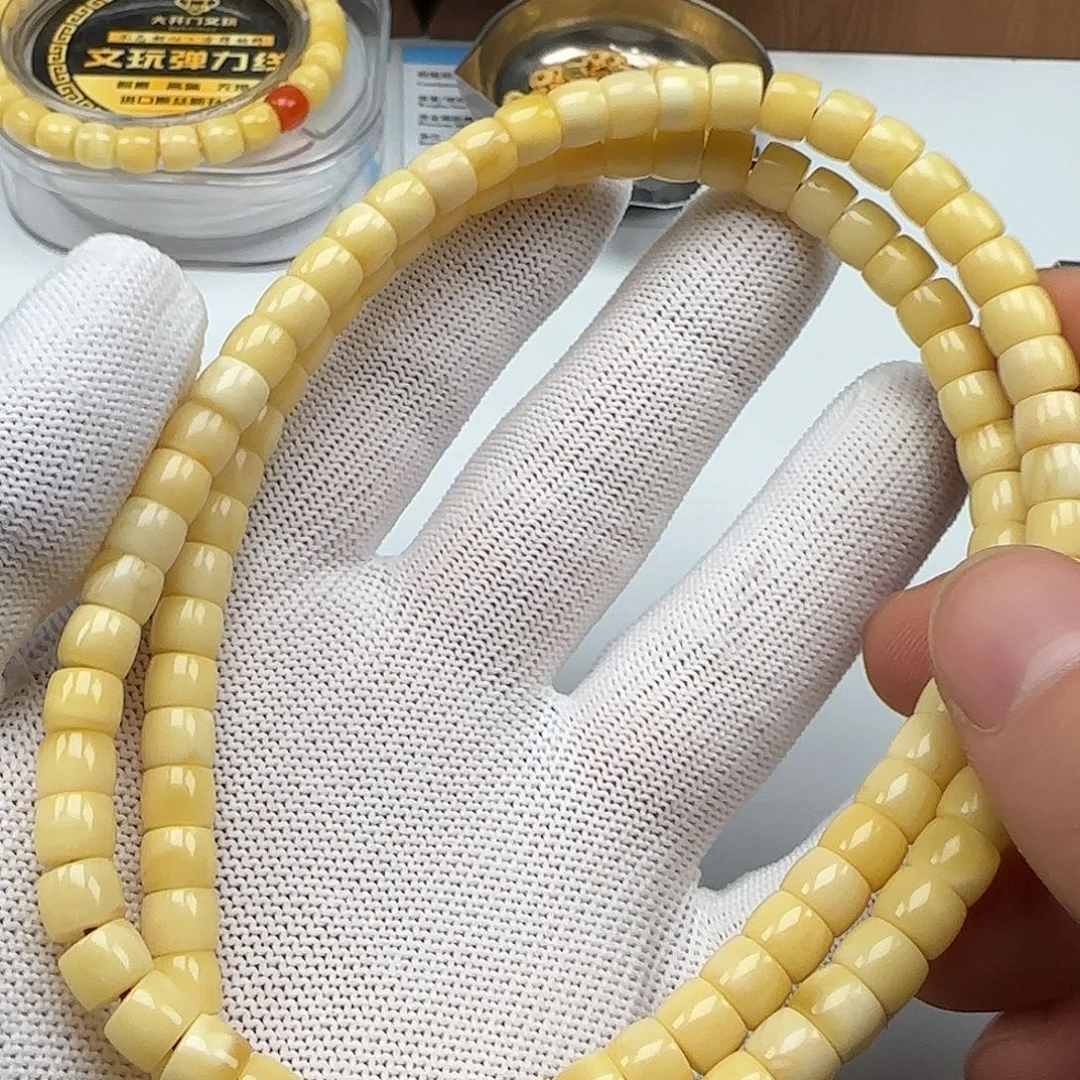 琥珀未镶嵌手链蜜蜡多圈176颗绕手53圈型号6666货架06