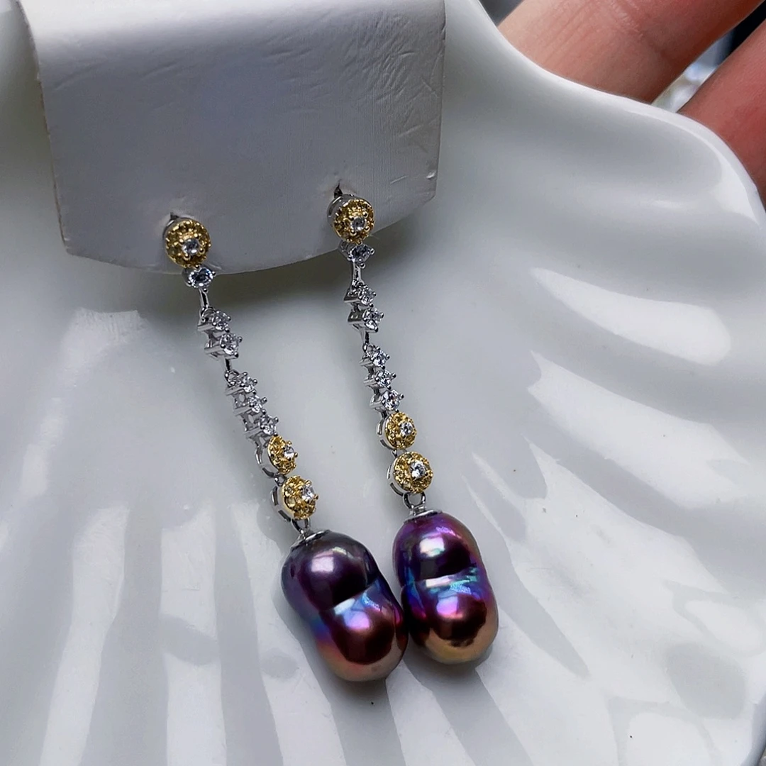 淡水珍珠耳饰未镶嵌