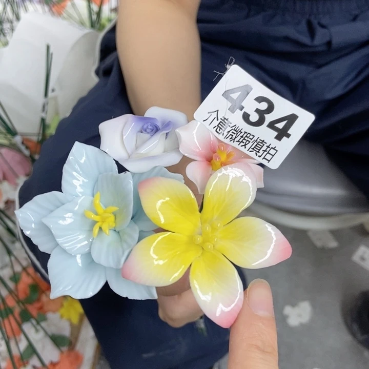 杯手工制作陶瓷花