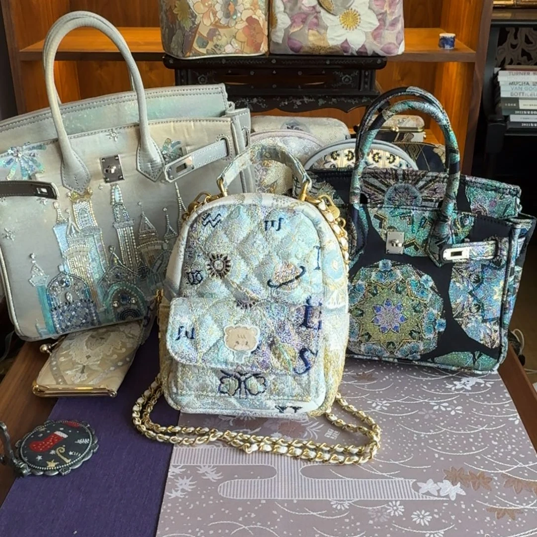 糯***里蚕丝西阵织手工制作工艺