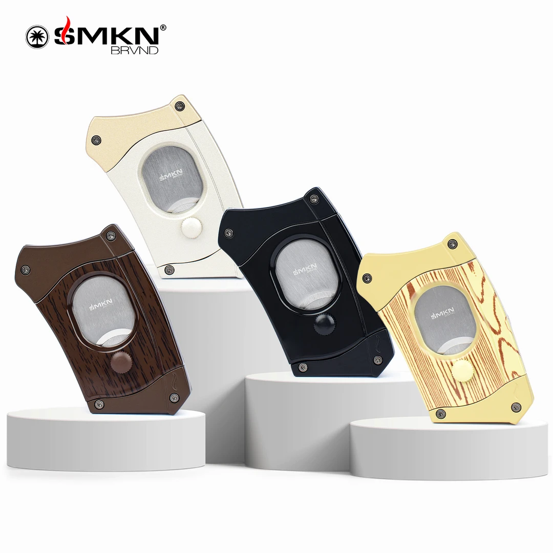 美国SMKN BRVND PLAM系列雪茄剪 断头台雪茄刀背板可拆卸两种用法