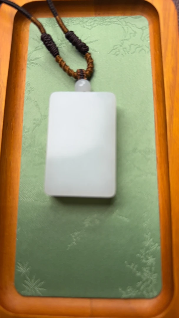 和田玉白玉平安牌