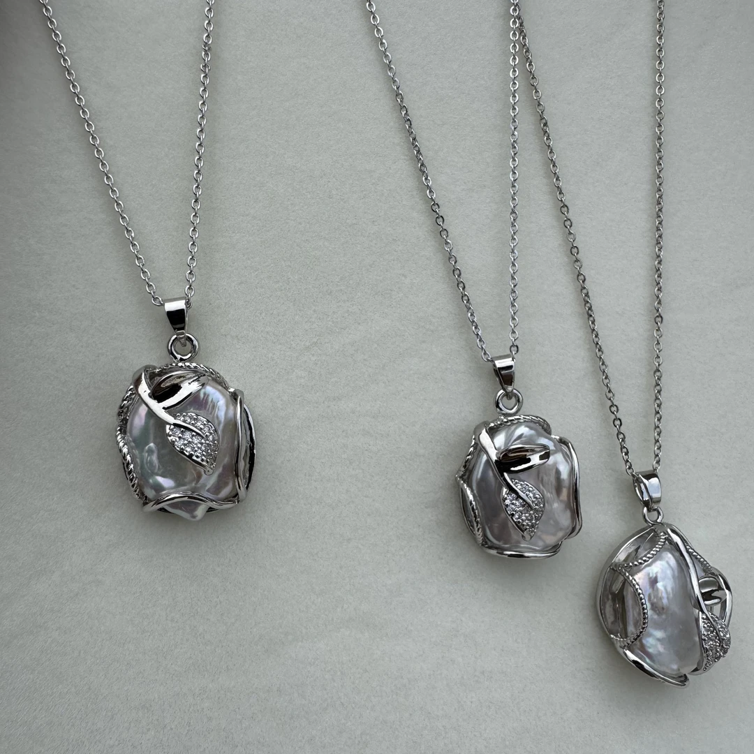 大巴洛克吊坠项链12-17mm（多样性发一）