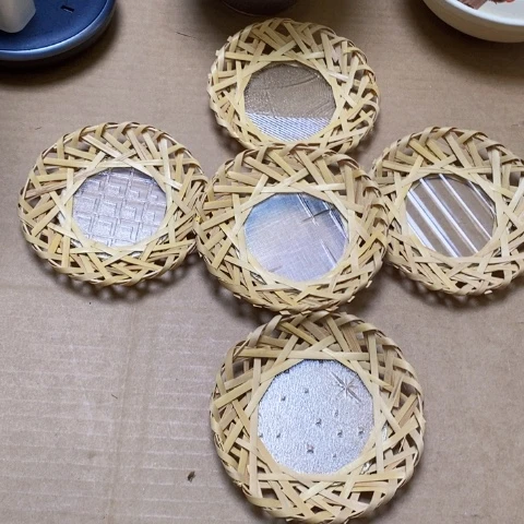 竹编茶垫黄车下单一单包邮