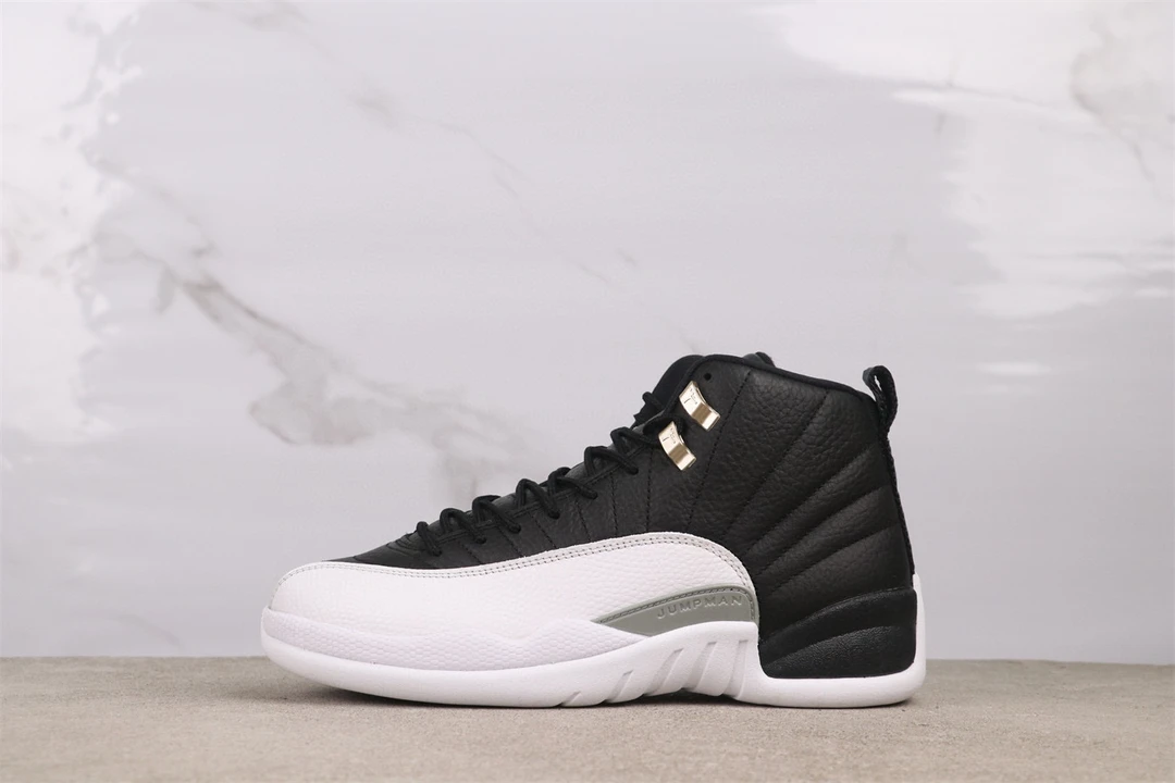 AJ12高帮季后赛黑白金扣气垫男子男鞋专业篮球时尚运动休闲跑步鞋