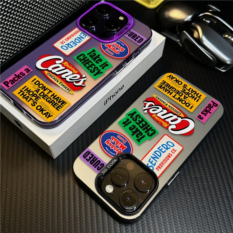 潮牌标签适用苹果16promax手机壳iPhone15创意14保护套17个性防摔