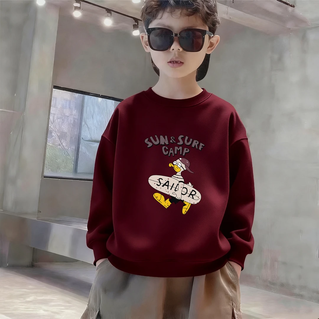 儿童装男童秋装卫衣春秋款2025新款帅气秋季男孩上衣中大童炸街潮