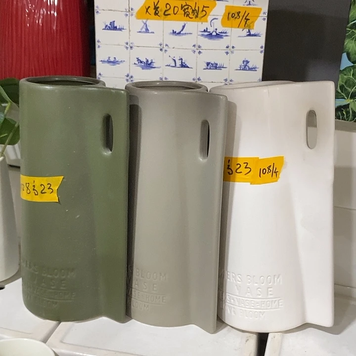 摆件水培陶盆无孔 微瑕介意勿拍