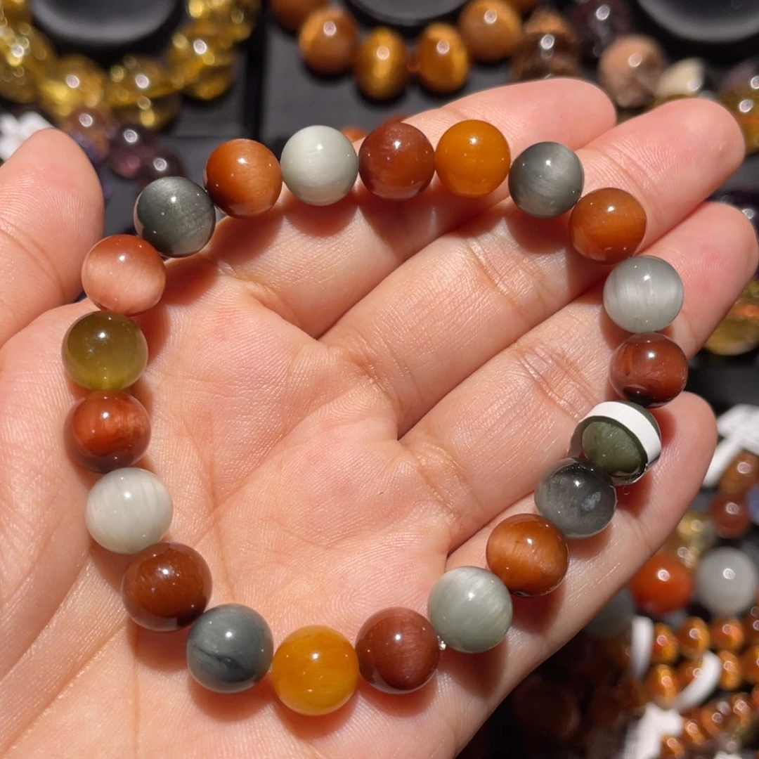 水晶手链未镶嵌兔毛多宝9mm