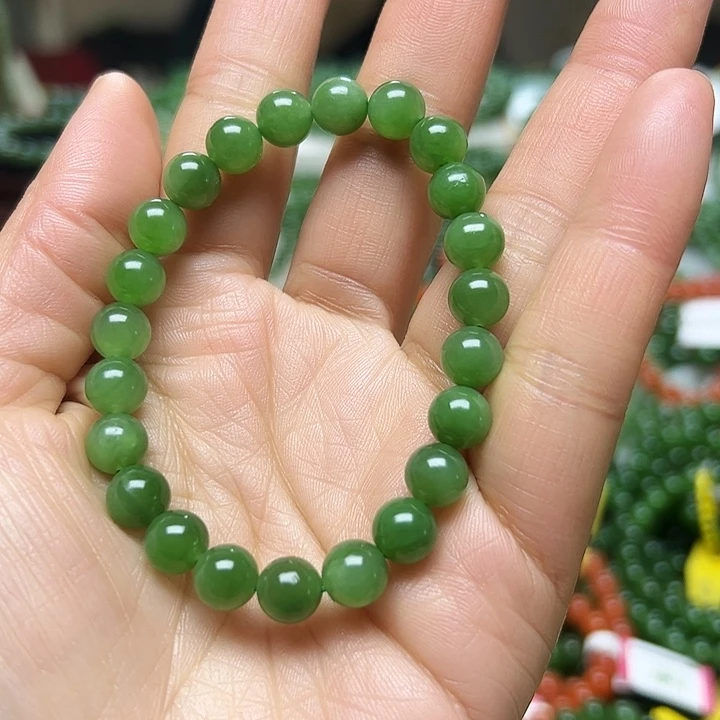 和田玉（碧玉）未镶嵌手链