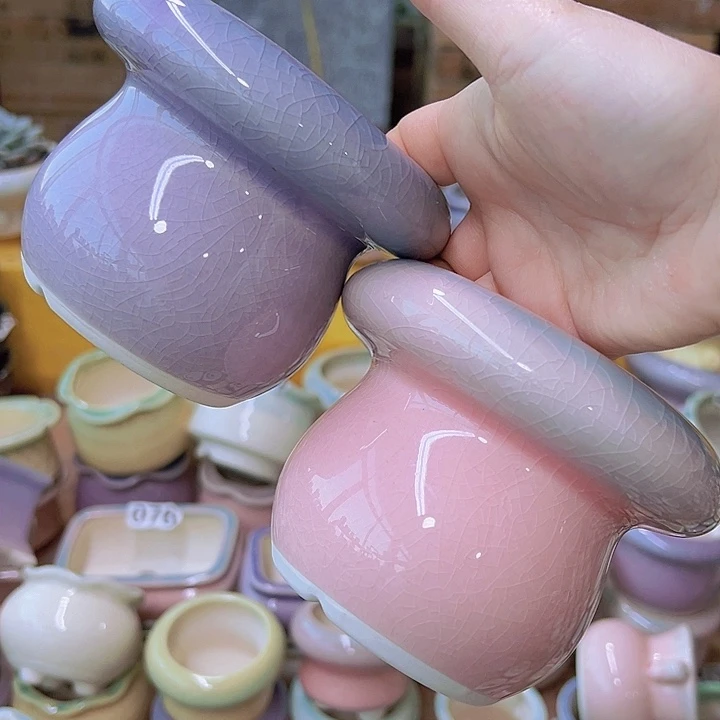 红陶陶瓷花盆当场满12包邮