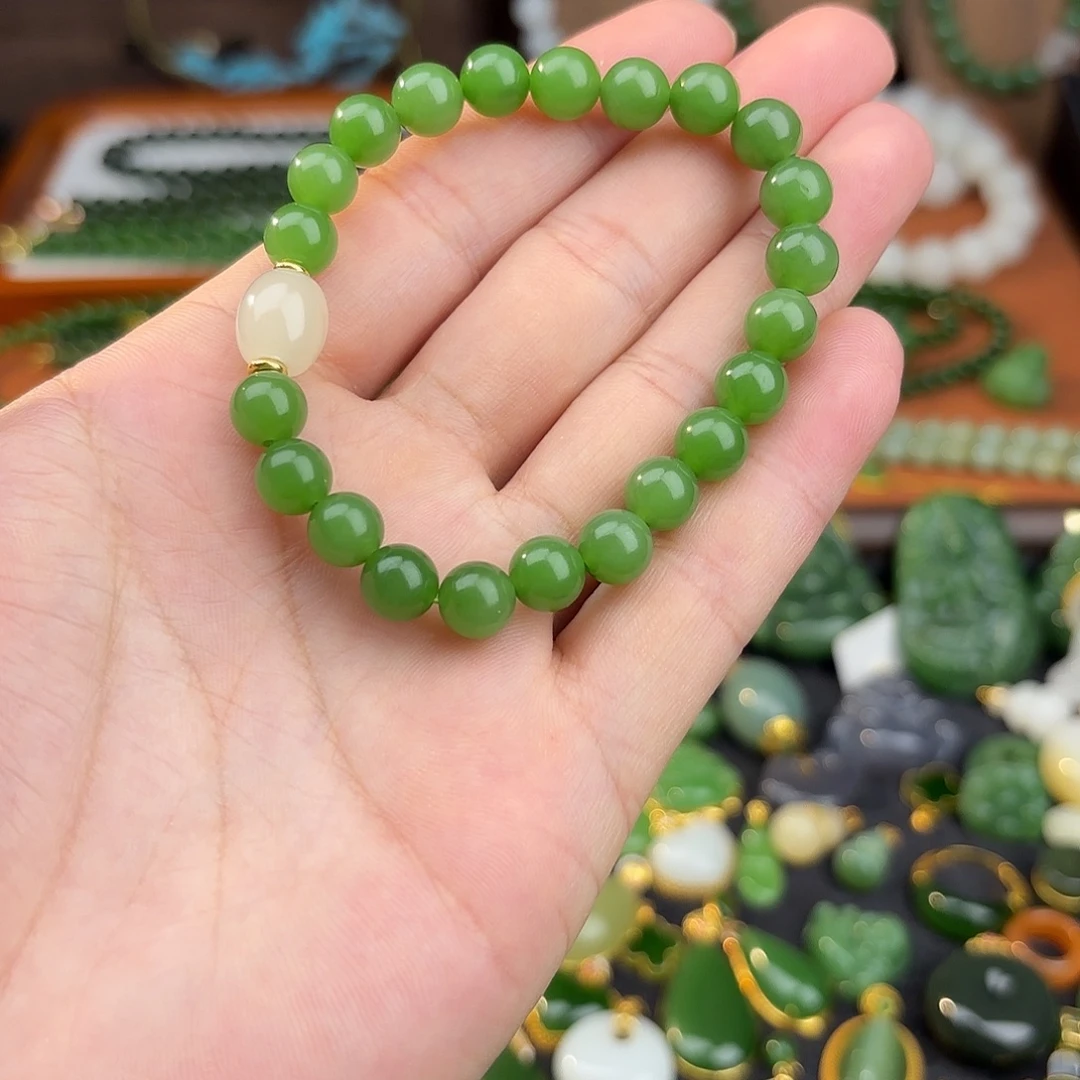 未镶嵌手链和田玉（糖玉）