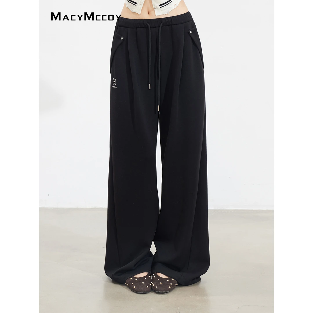 MacyMccoy垂感慵懒氧气裤