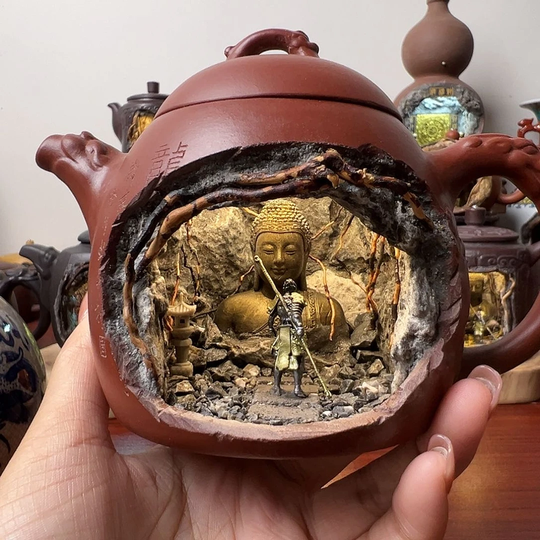 紫砂壶微景观茶壶