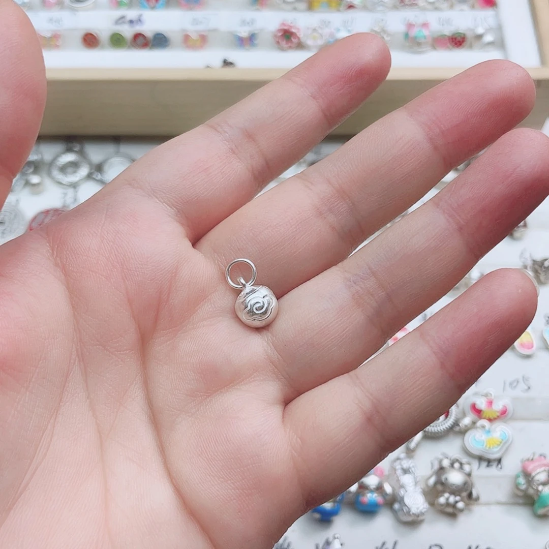 珐琅足银925，铃铛一个