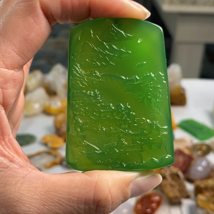 玛瑙/玉髓吊坠(不含链)未镶嵌