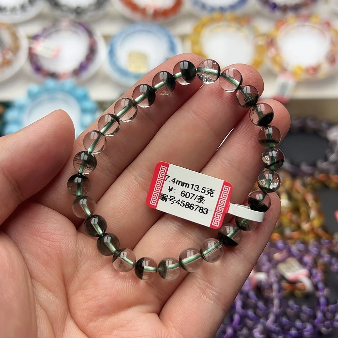 未镶嵌手链水晶天然绿幽灵