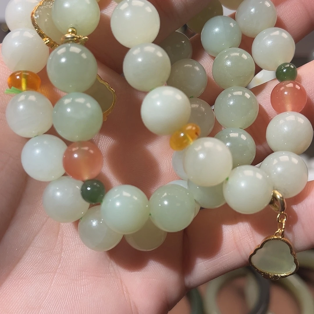 和田玉未镶嵌手链和田玉手串（随机发，拍一发一）