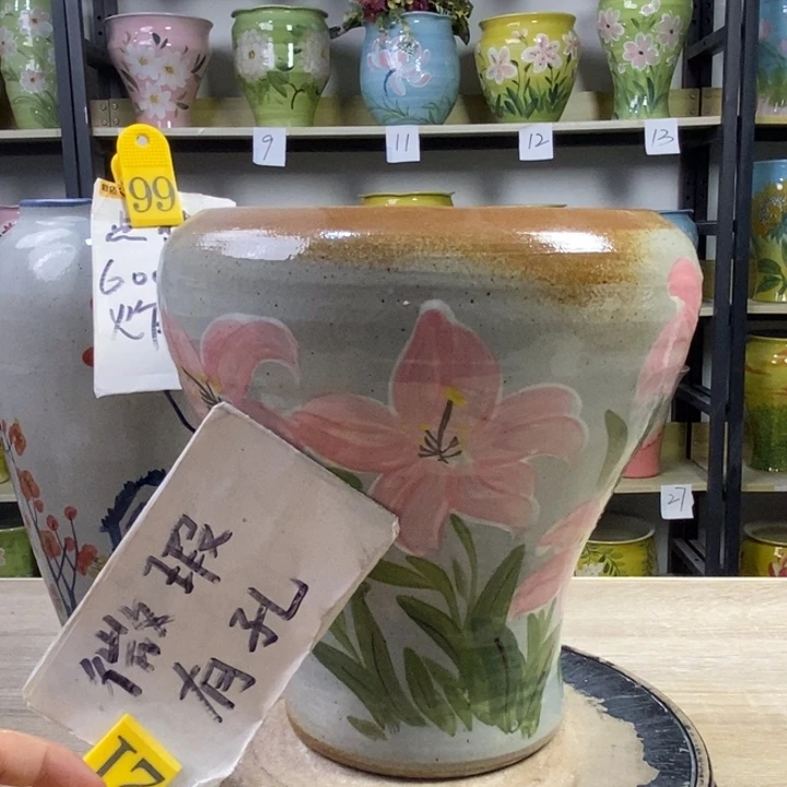 景德镇高温陶瓷花盆