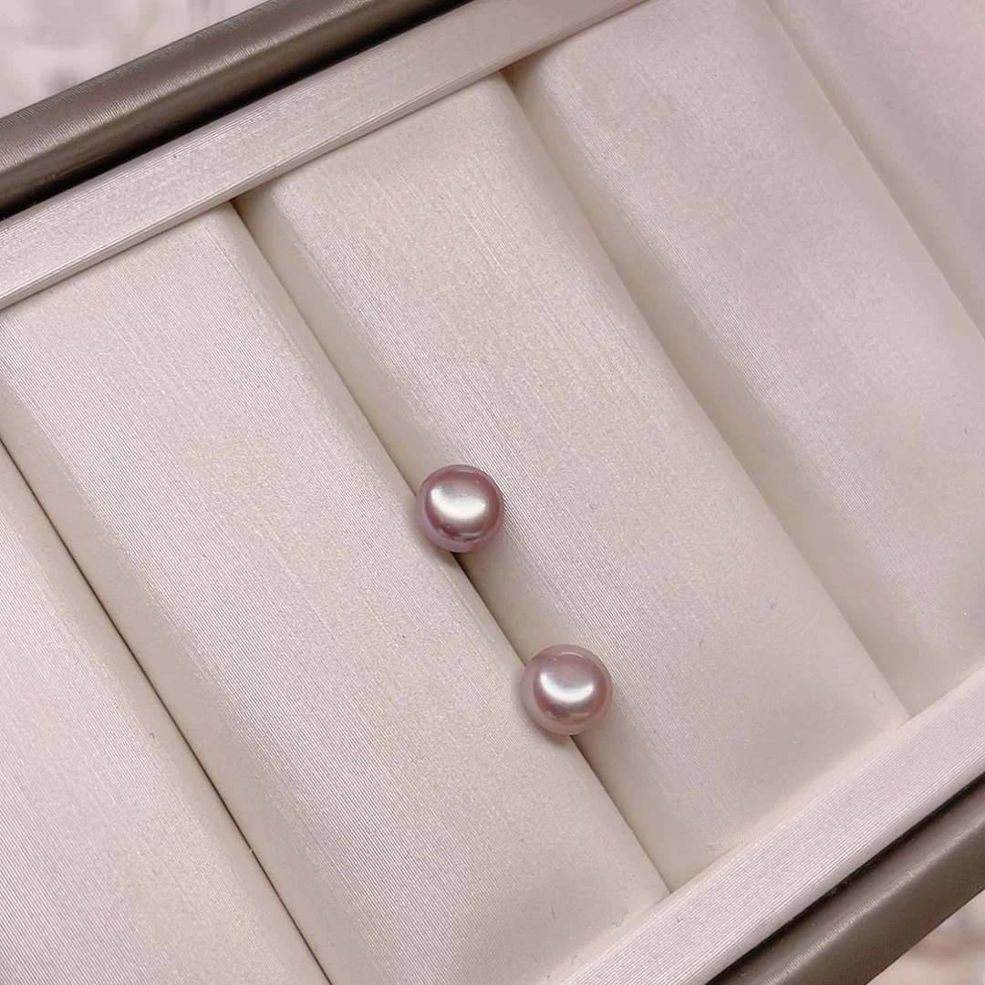 银S925镶嵌淡水珍珠耳饰