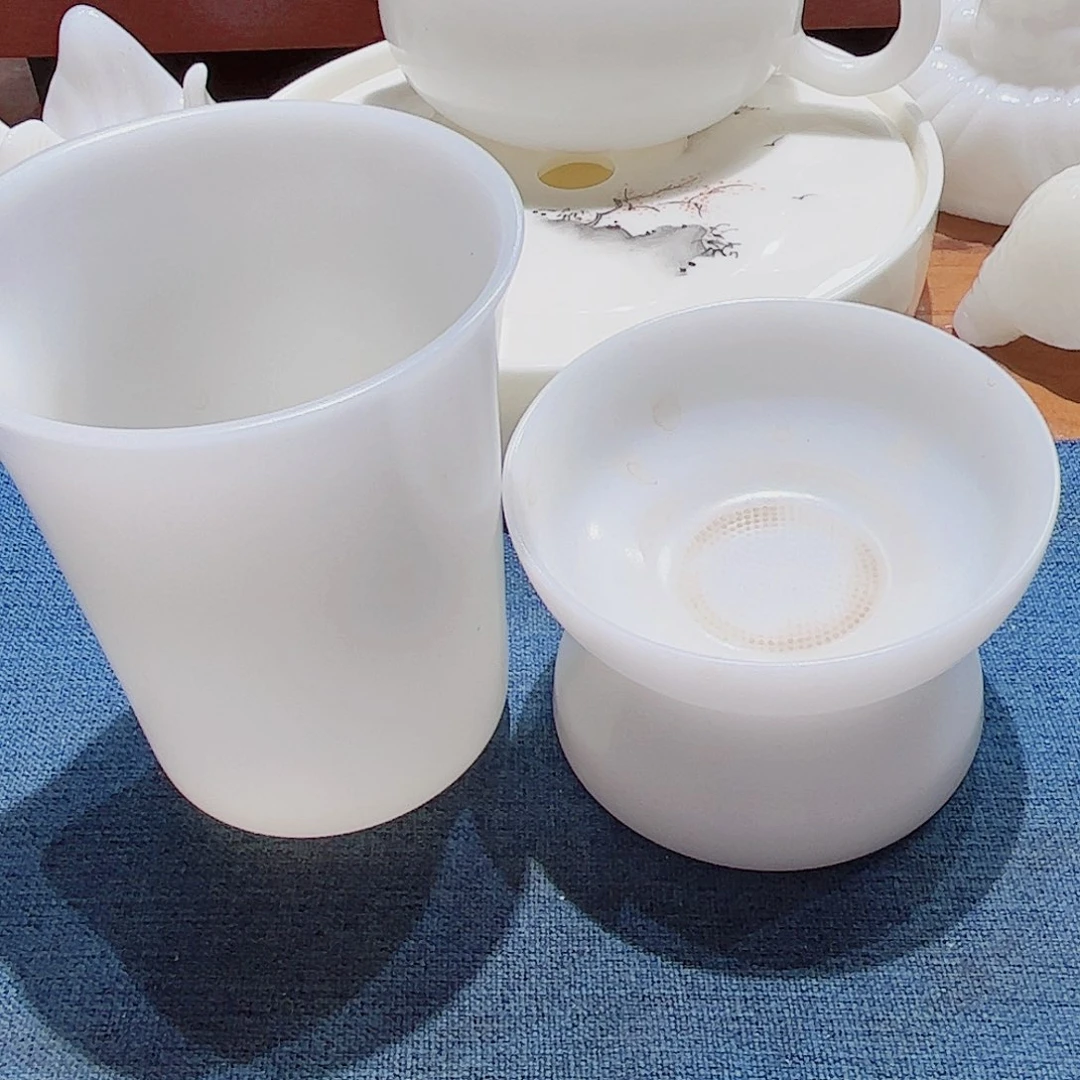 素烧璞玉1公杯茶漏111