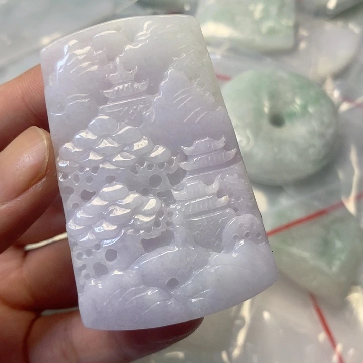 翡翠未镶嵌颈饰天然翡翠A货