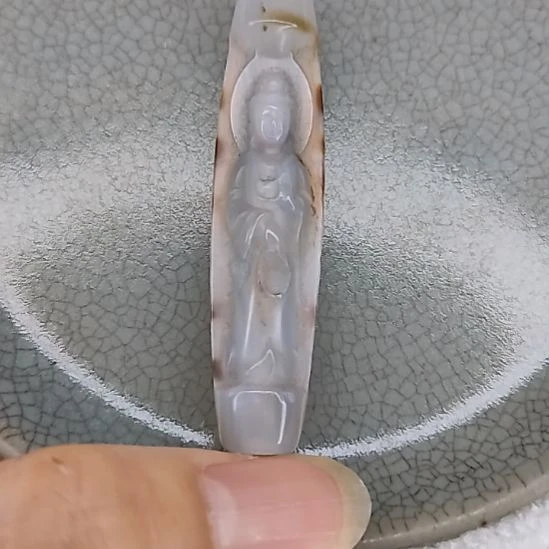 摆件开片瓷器瓷片摆件