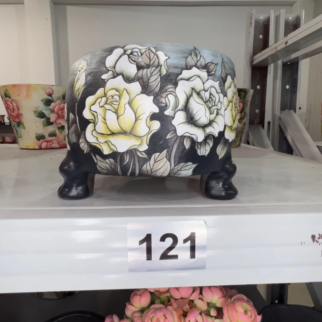 121黑白玫瑰圆盆福利