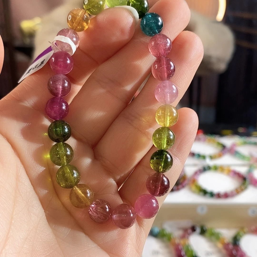 未镶嵌碧玺手链G2174素圈颜色微差