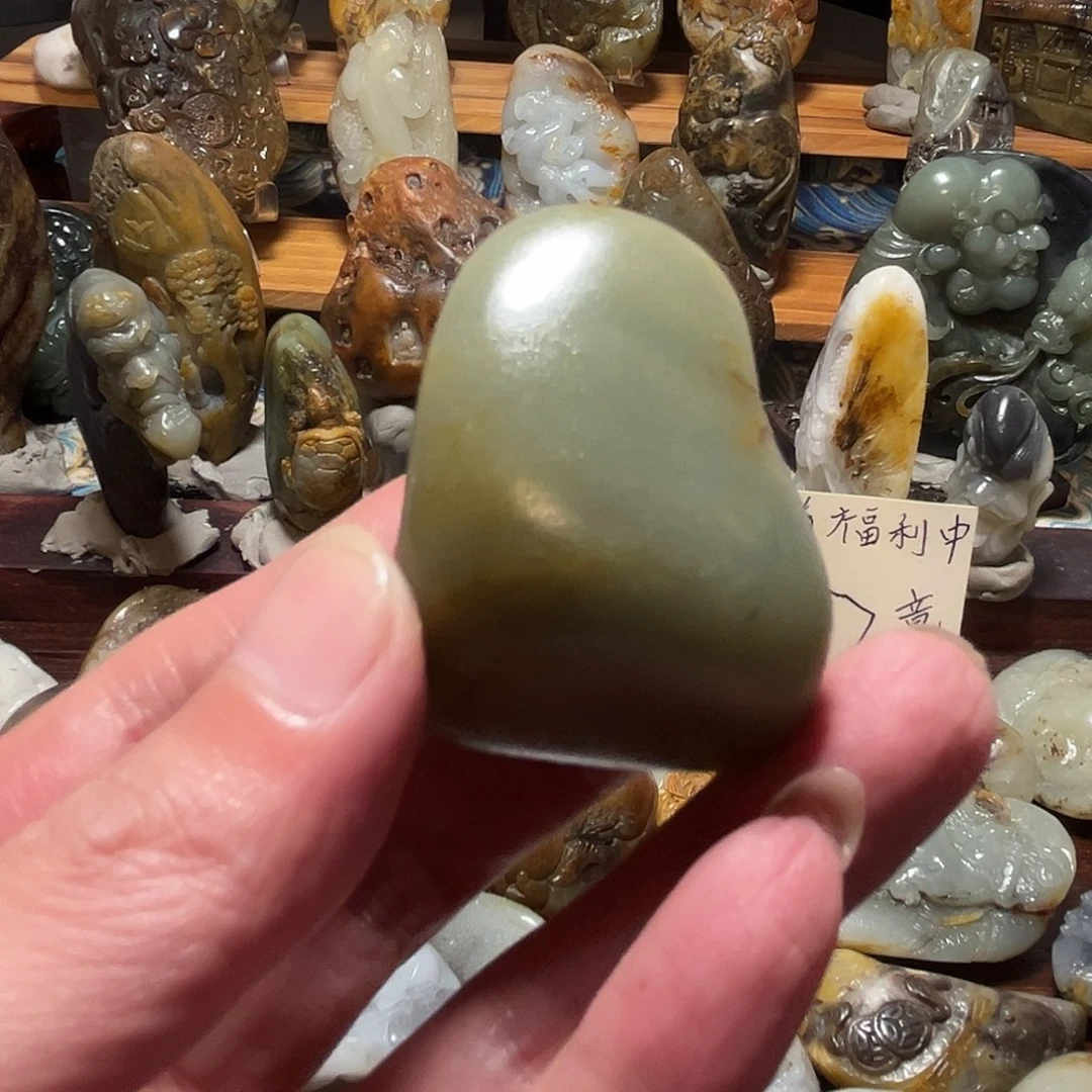 清***笑和田玉未镶嵌挂件