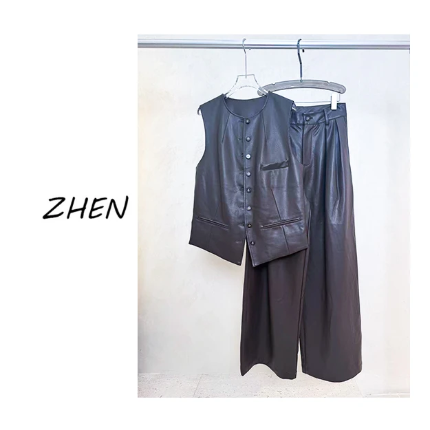 【ZHEN】25K01229 2025新款时尚气质显瘦小众设计师款时尚套装女