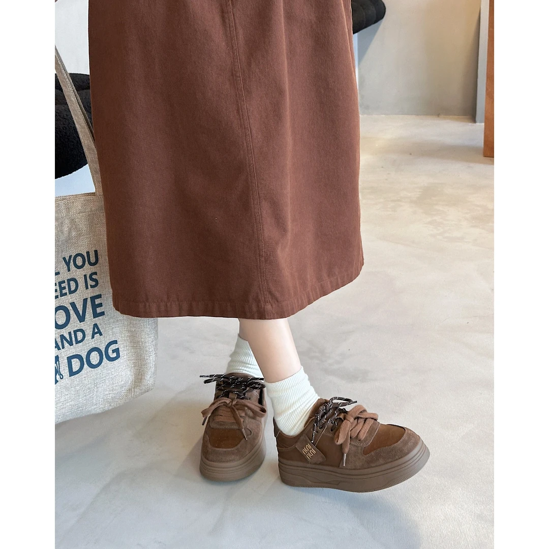 0801复古百搭休闲系带德川鞋