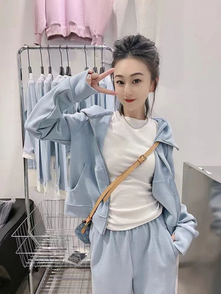 2026春季新款连帽长袖卫衣套装