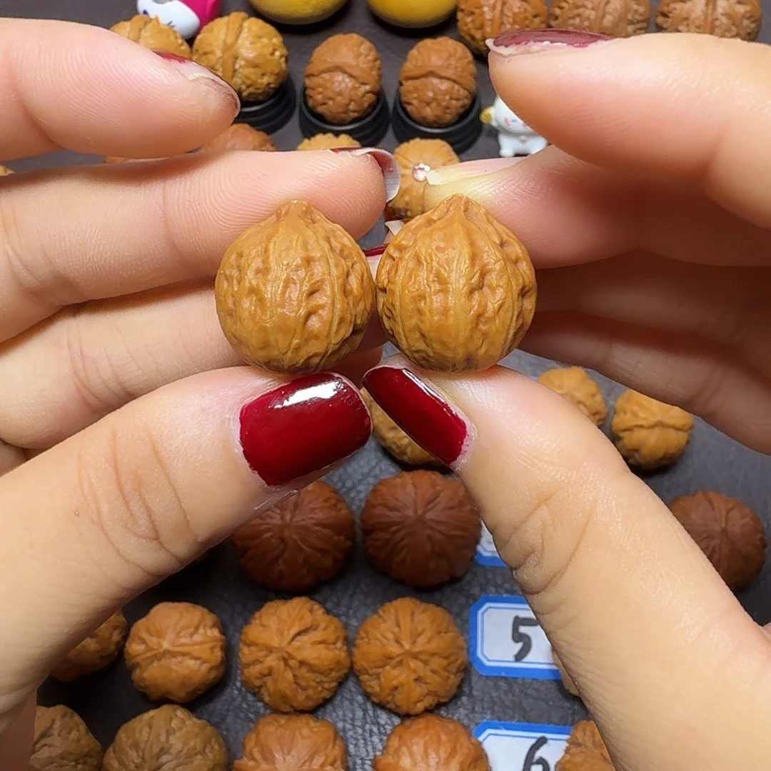 把件文玩核桃18尺小金豆004