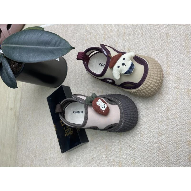 萝卜小狗运动凉鞋男童夏季新款时尚软底女童凉鞋夏款5BGES035