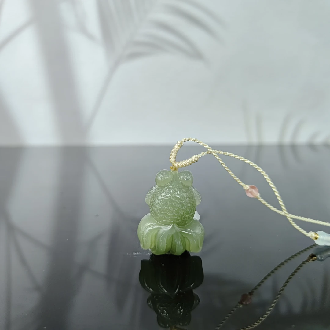 J和田玉锦鲤吊坠0232