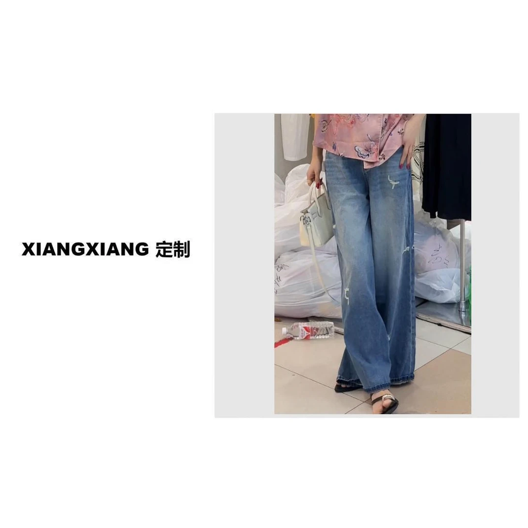 香香老板娘定制破洞牛仔裤#49231