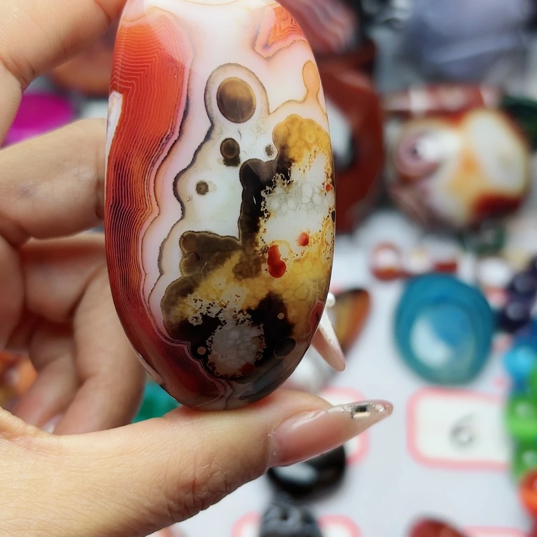 玛瑙/玉髓珠宝奇石未镶嵌烟*