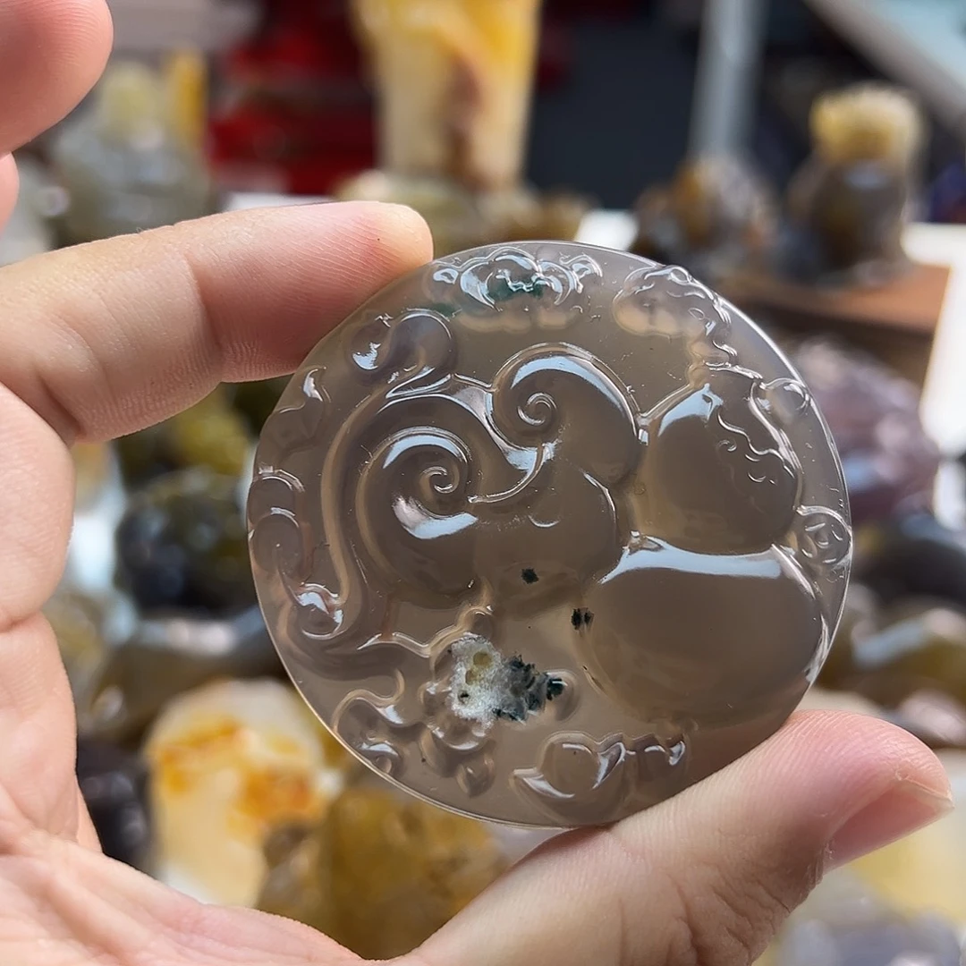 玛瑙/玉髓未镶嵌吊坠(不含链)