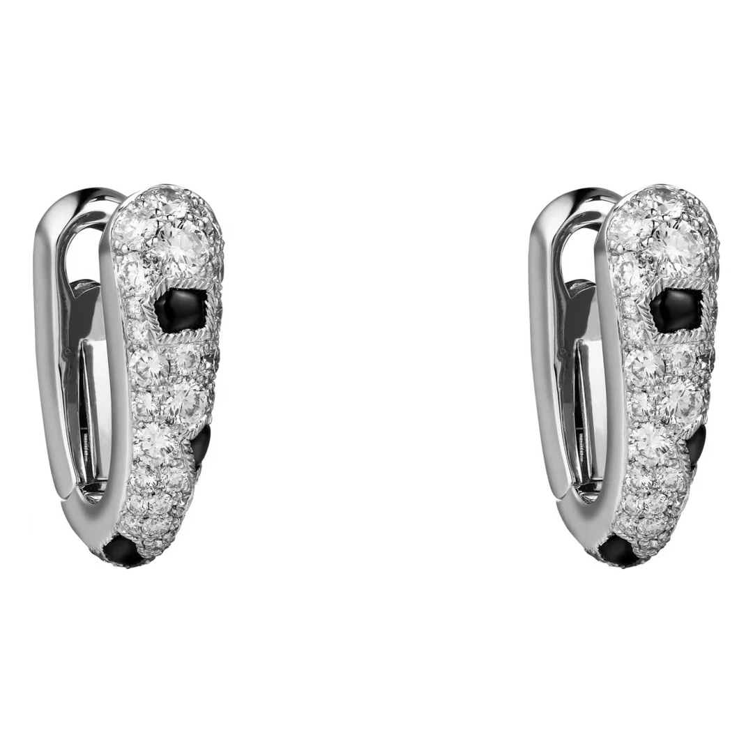 18K金满钻豹纹斑点耳饰 CZ (定制品质48小时鉴赏期)