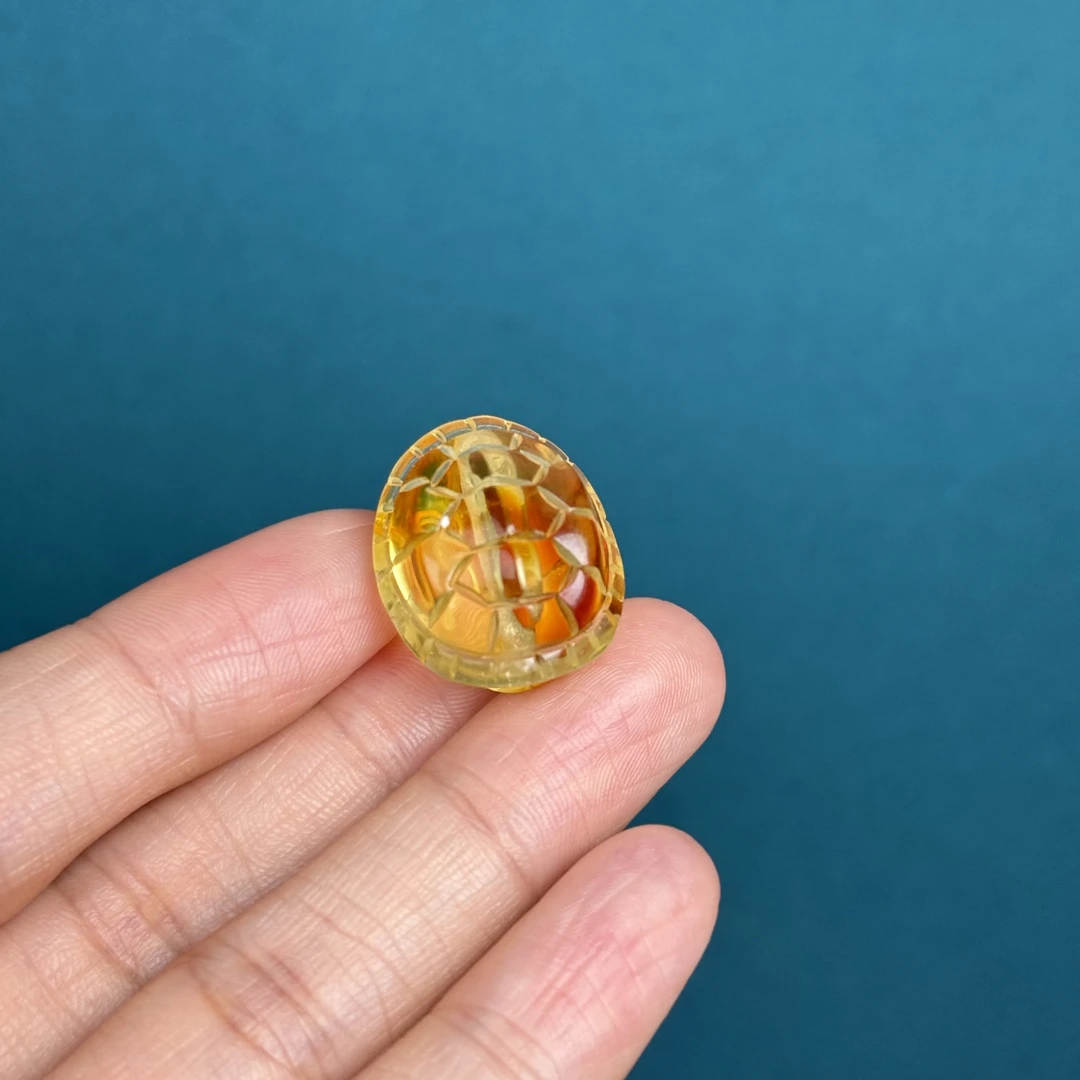 F1925天然原矿蜜蜡 富甲18*21*13mm支持复检假一罚十