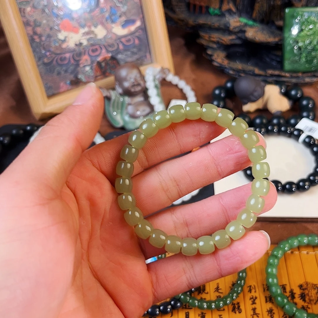 和田玉未镶嵌手链