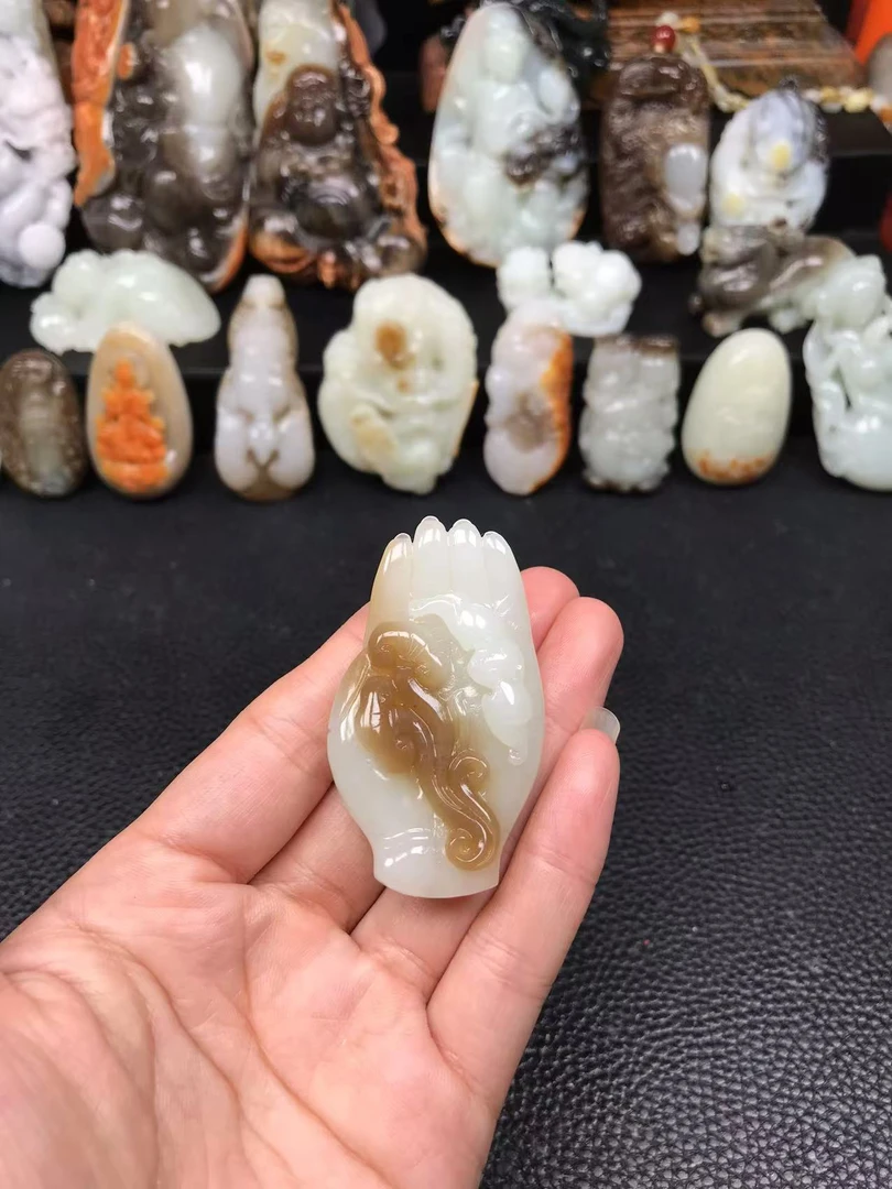 和田玉佛手，实物漂亮，