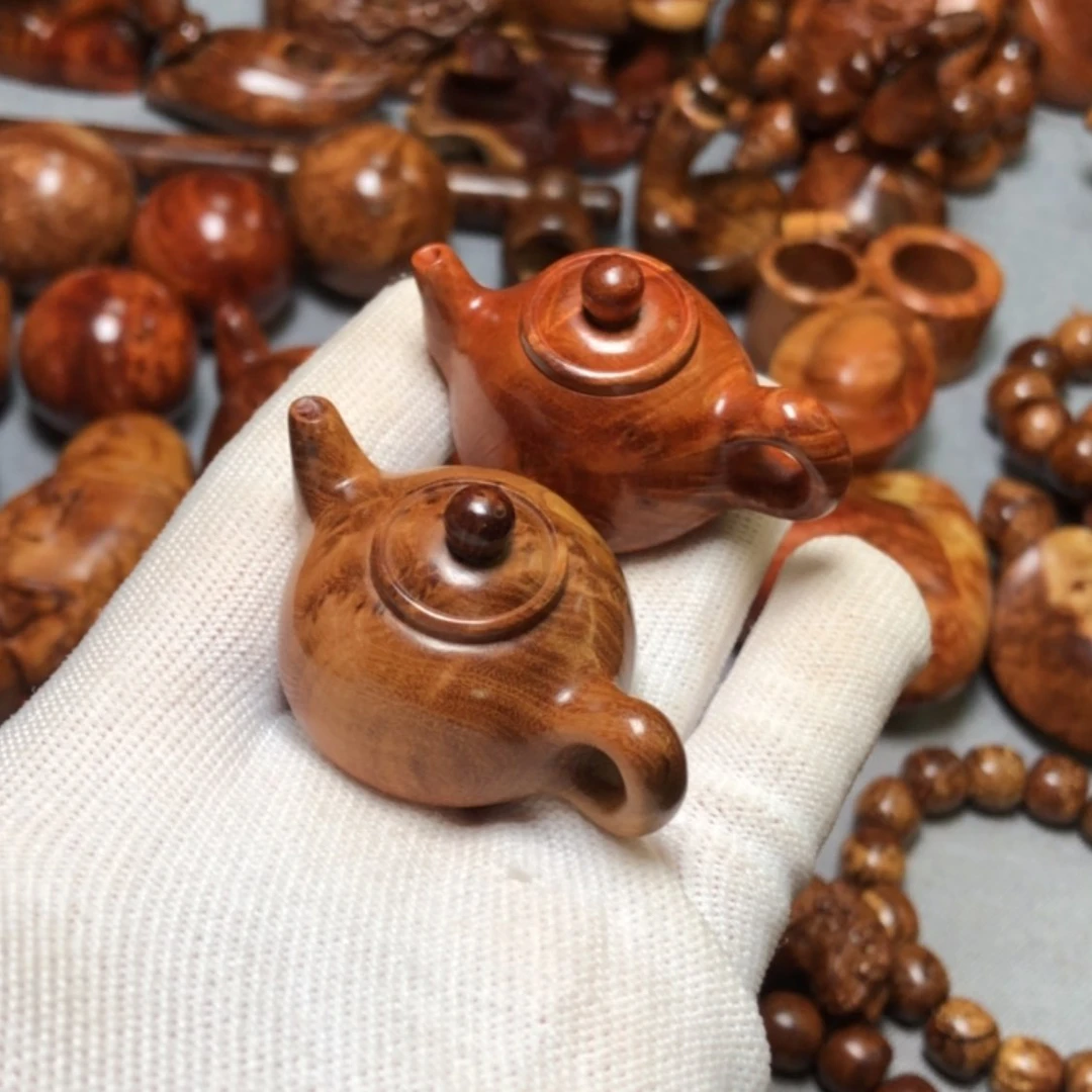 【闪购商品】木꧁****麻梨疙瘩火琉璃手把件